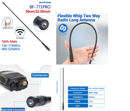 771 pro antenna sma male - 771,