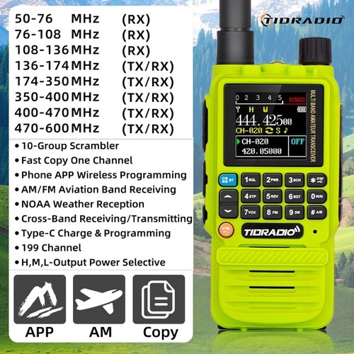 Tidradio vhf uhf airband fm - vhf,