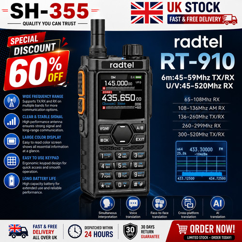Pre programmed radtel - programmed, rt-910b