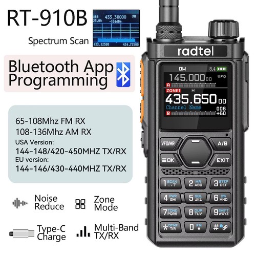 Pre programmed radtel 910b - programmed,